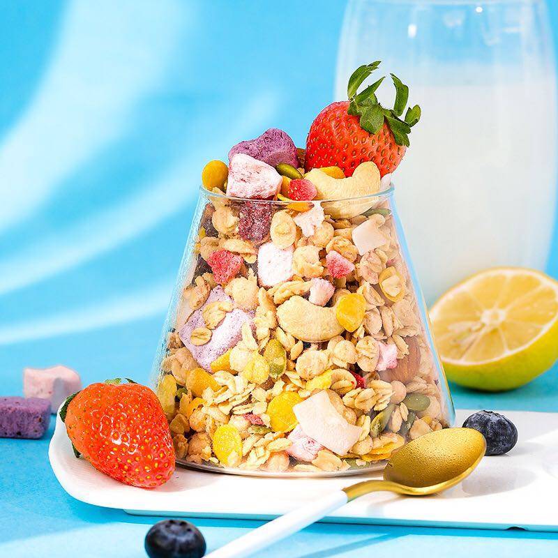 oats水果麦片干果坚果420g即食混合燕麦片酸奶水果