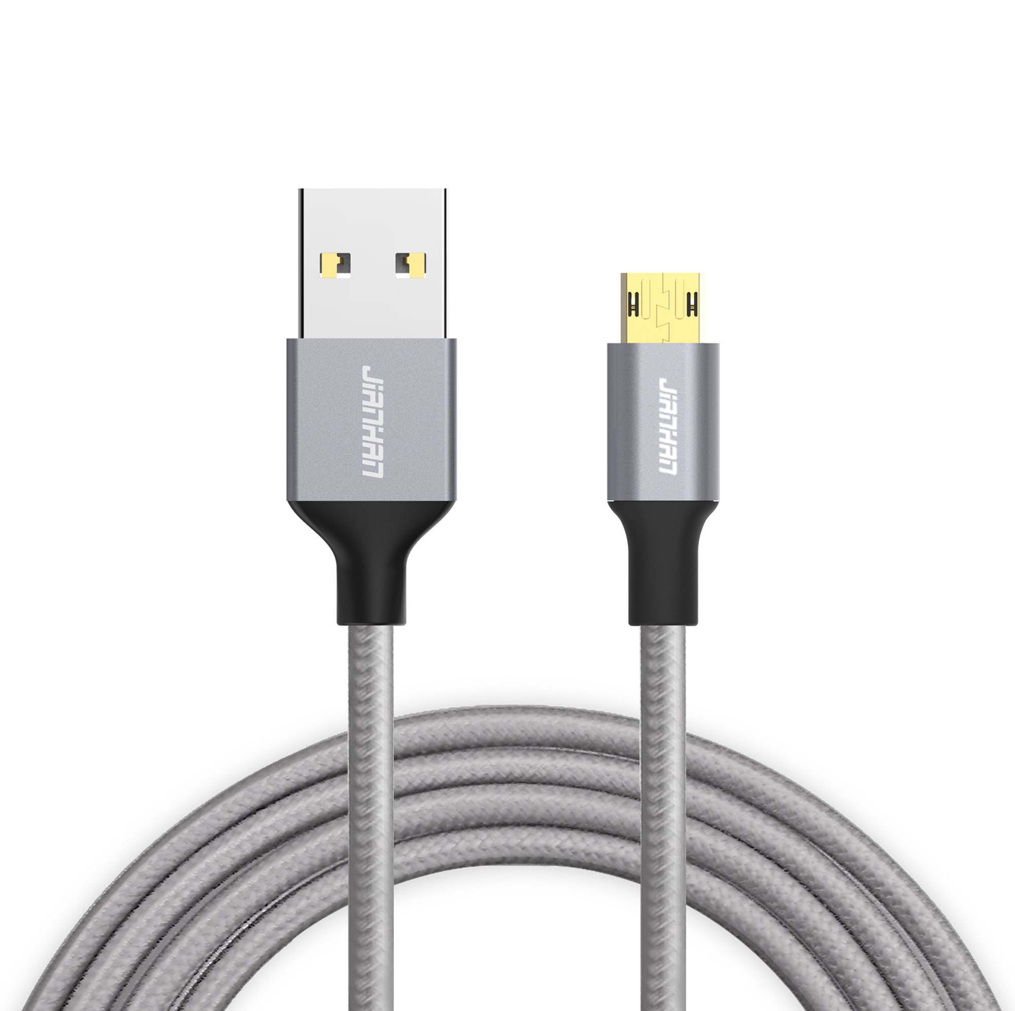 江涵安卓micro数据线双面插尼龙编织oppor11r15vivox23手机充电线