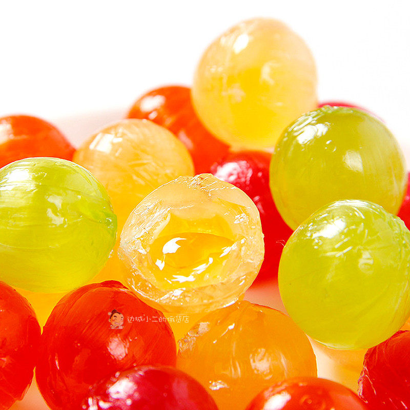 乌克兰进口水果硬糖如胜乒乓球果味夹心roshen结婚糖果