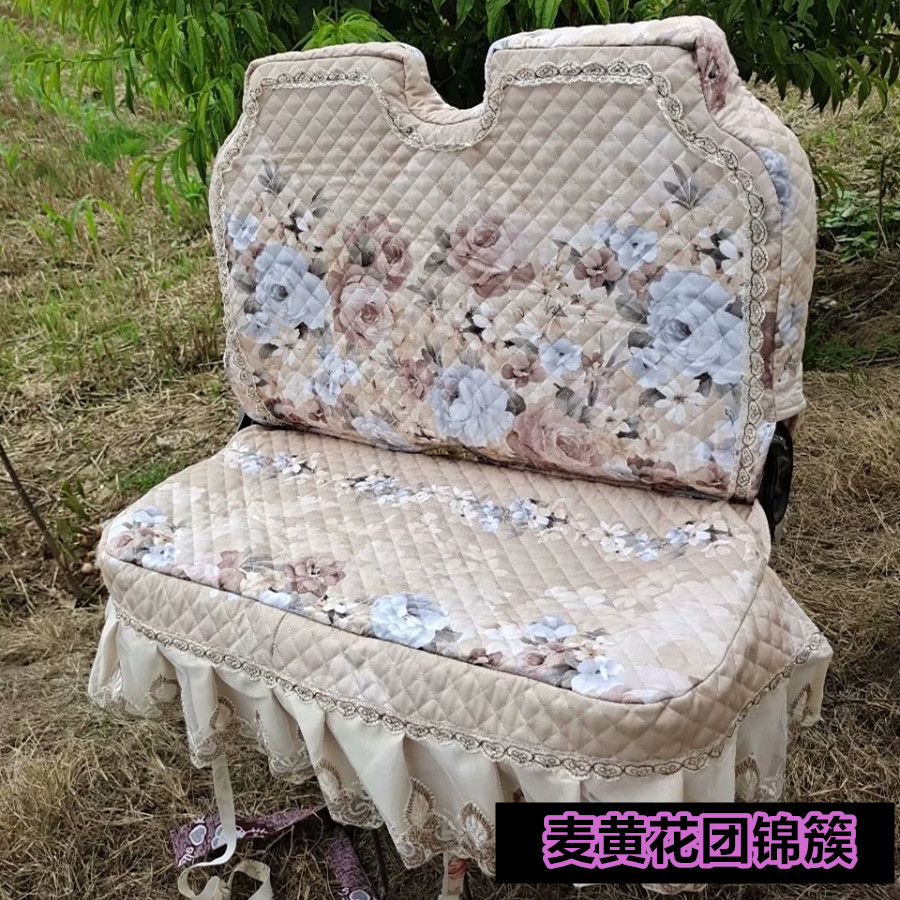 海宝电动三轮车座套老年代步三轮车封闭三轮车篷车座套电动四轮车