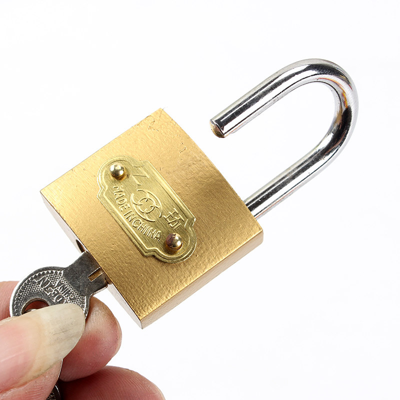 居家日用优质挂锁仿铜挂锁铁挂锁一把钥匙开多把n锁小挂锁u形锁