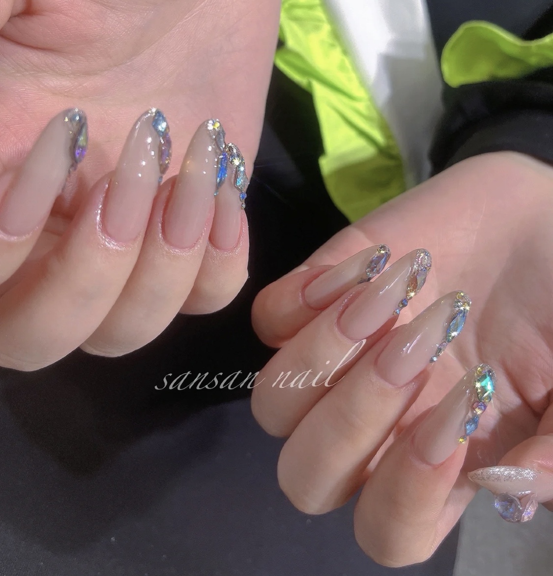 高级干净满钻超穿戴美甲成品手工光疗网红爆款美甲工具