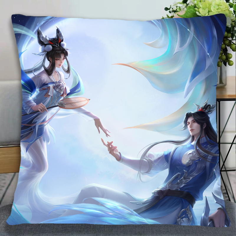 抱枕十字绣嫦娥2022新款王者荣耀线绣自己手工十字绣套件