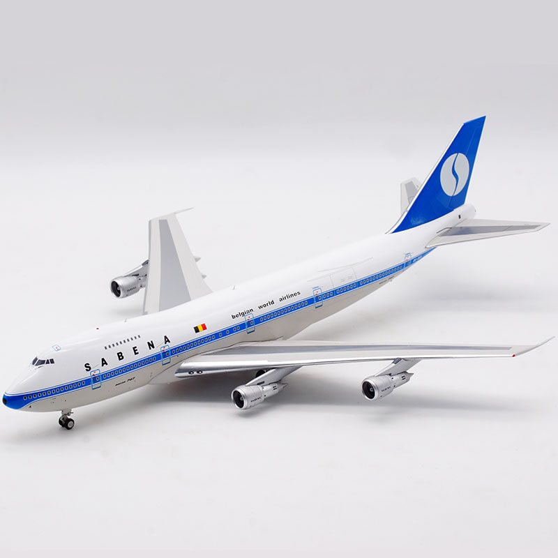 inflight比利时航空波音b747100oosga合金飞机模型航模