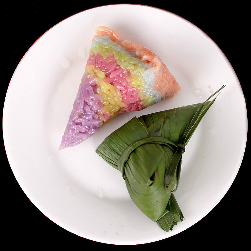 五彩粽子500g材料大米颜色乌饭饭团彩米染料糯米