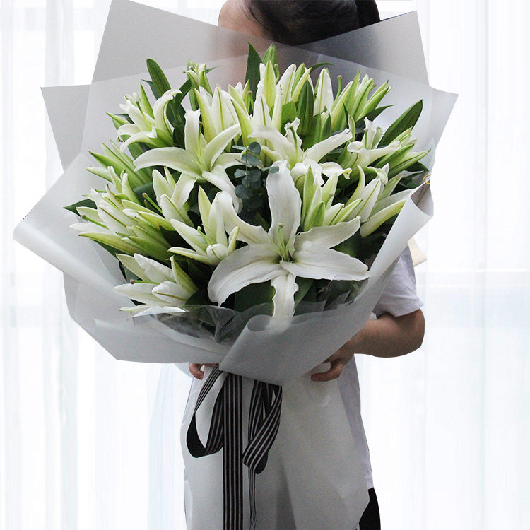 鲜花百合花束上海鲜花速递同城北京杭州武汉广州苏州南京配送花店