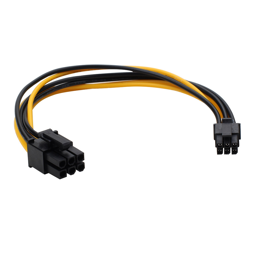 苹果macpro6pin转大6p显卡电源线18awg20cm电源线