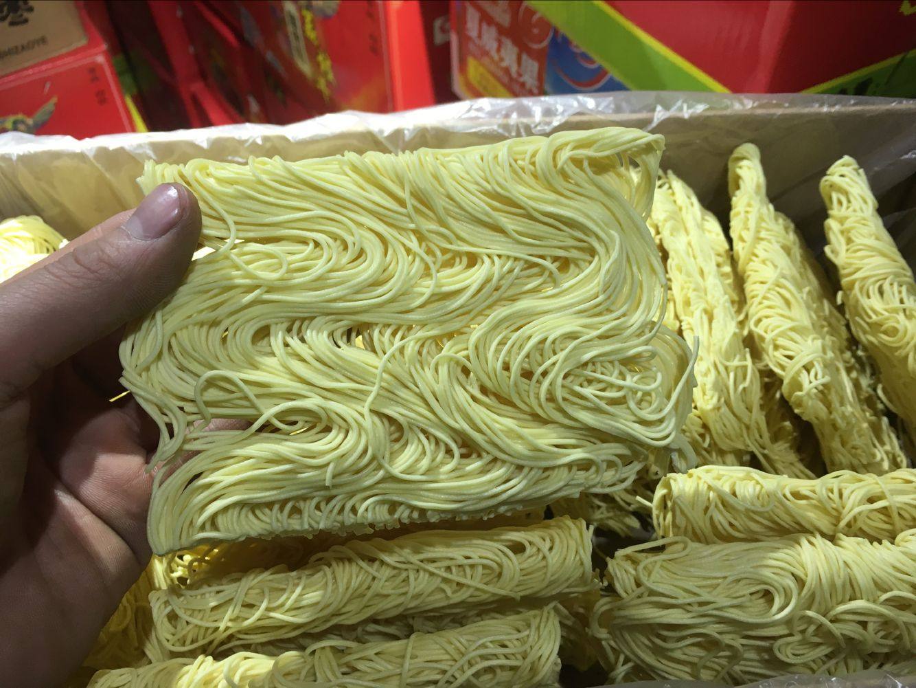 双子韩式手工滑面4kg汤炒捞拌蒸高品质待煮面条冲泡方便面