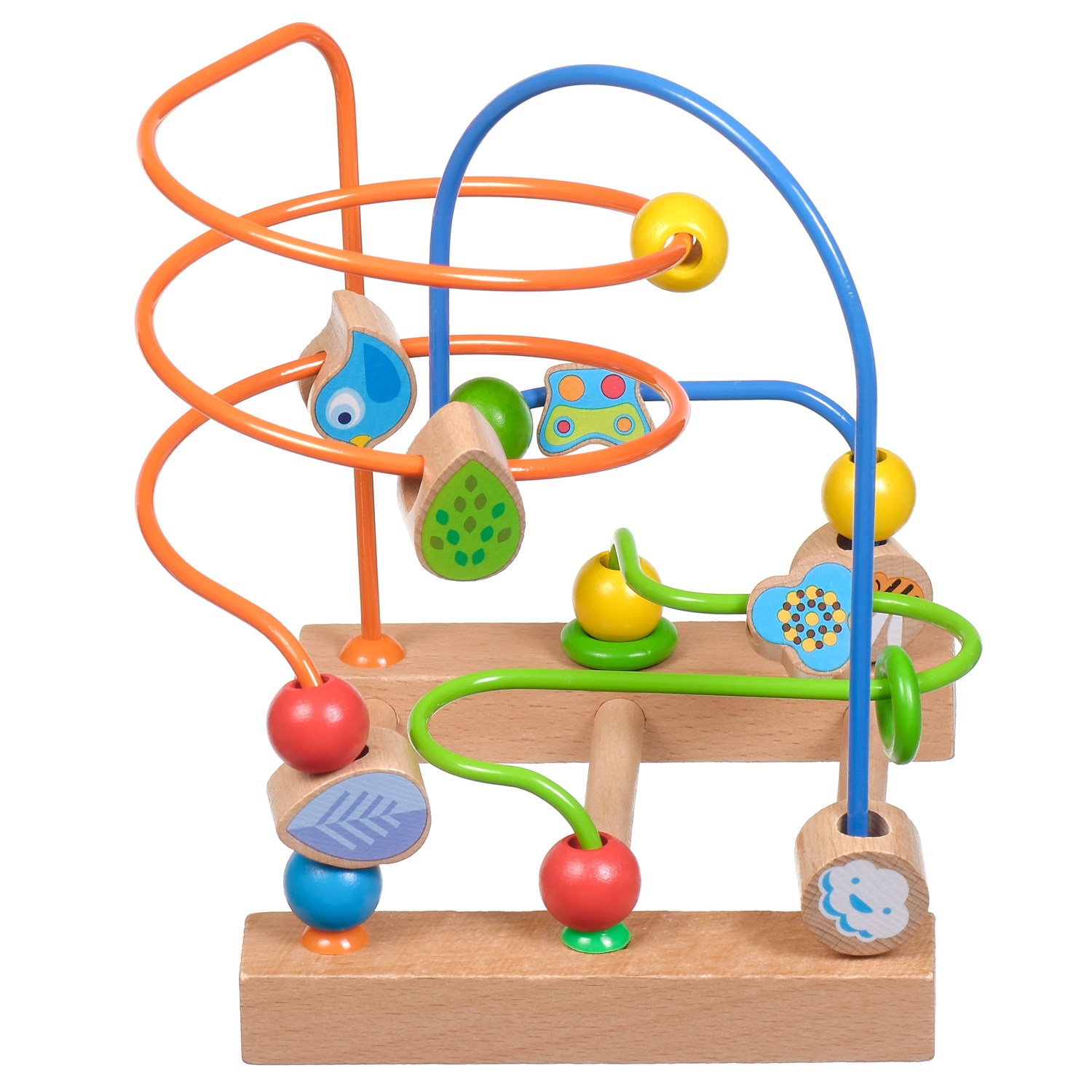 lucy&leo幼儿童益智串珠木制玩具1-2岁3宝宝男孩女孩轨道绕珠迷宫