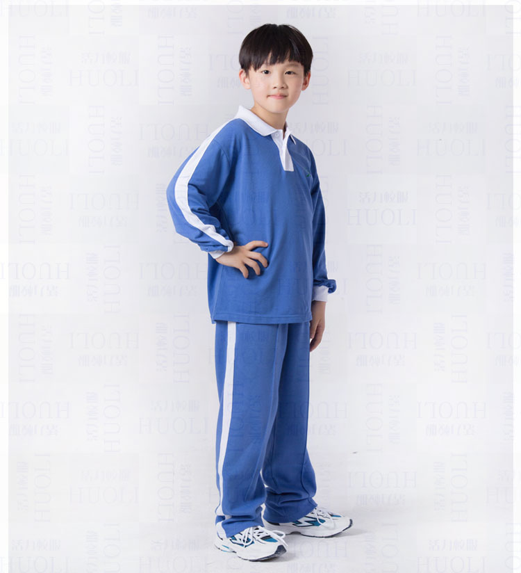 深圳市小学生秋装校服运动服男生套装长袖长裤上衣纯棉活力沙臣豹