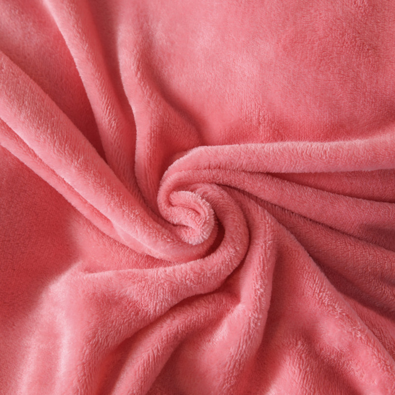 单面珊瑚绒被套单件加绒加厚纯棉冬天ab面法兰绒被罩220x240双人