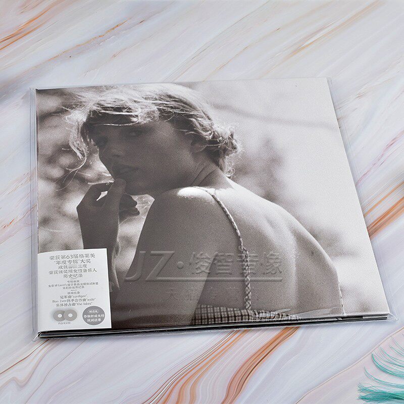 正版泰勒斯威夫特专辑folklore相遇12寸灰胶碟片2lp音乐cd