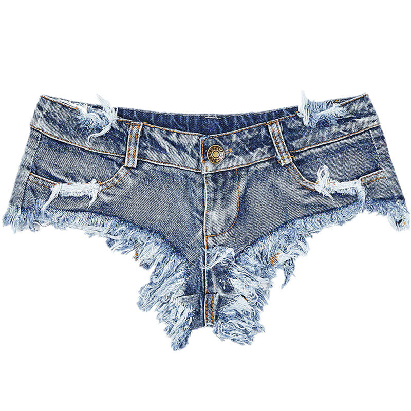 夜店超短太短裤子ds性感热辣短裤twerk三角牛仔裤