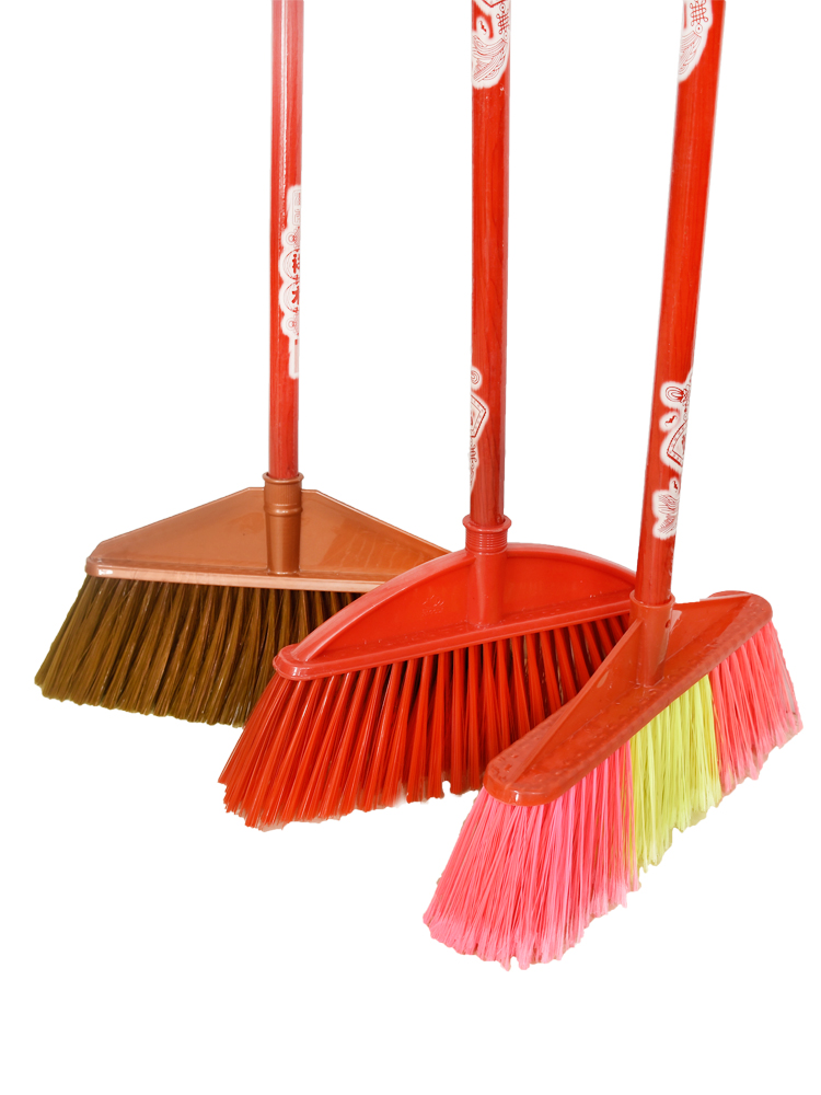 扫把单个硬毛塑料地刷工厂环卫家用清洁清洁工扫把