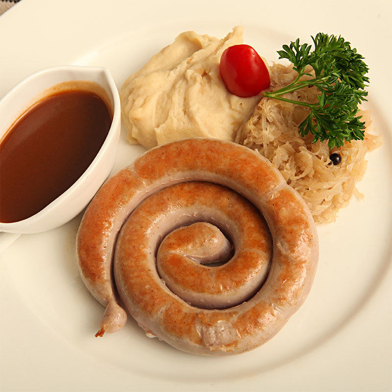 盘状猪肉香肠160g5个蜗牛德国风味盘肠圆烤肠香肠