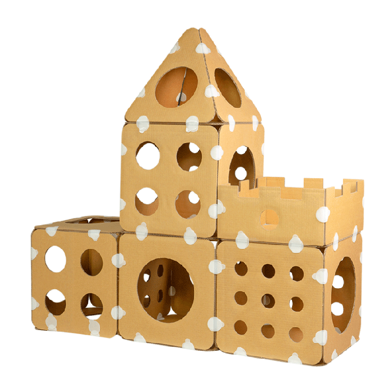 pidan猫爬架boxkitty城堡别墅瓦楞纸猫屋房子猫窝玩具狗窝