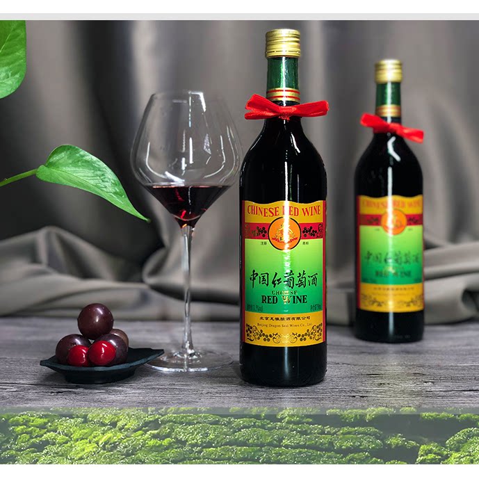 龙徽葡萄酒中华华牌中国红果露酒女士甜酒135度干红静态葡萄酒
