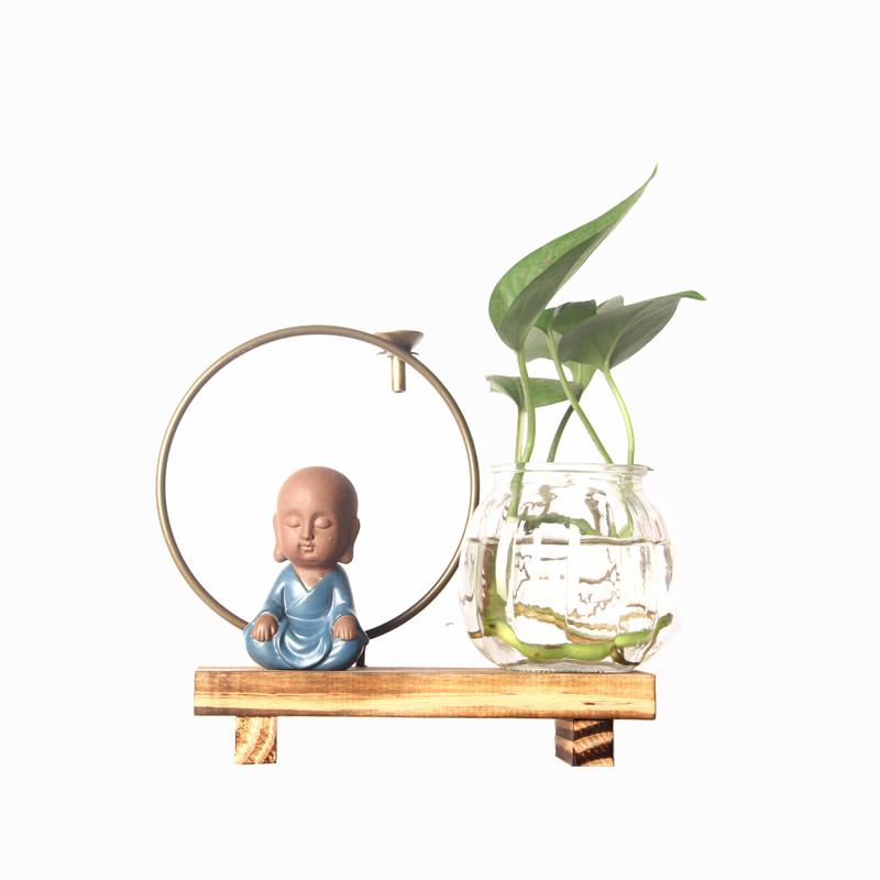 倒流香炉创意摆件家用室内客厅茶道个性玻璃瓶香薰炉