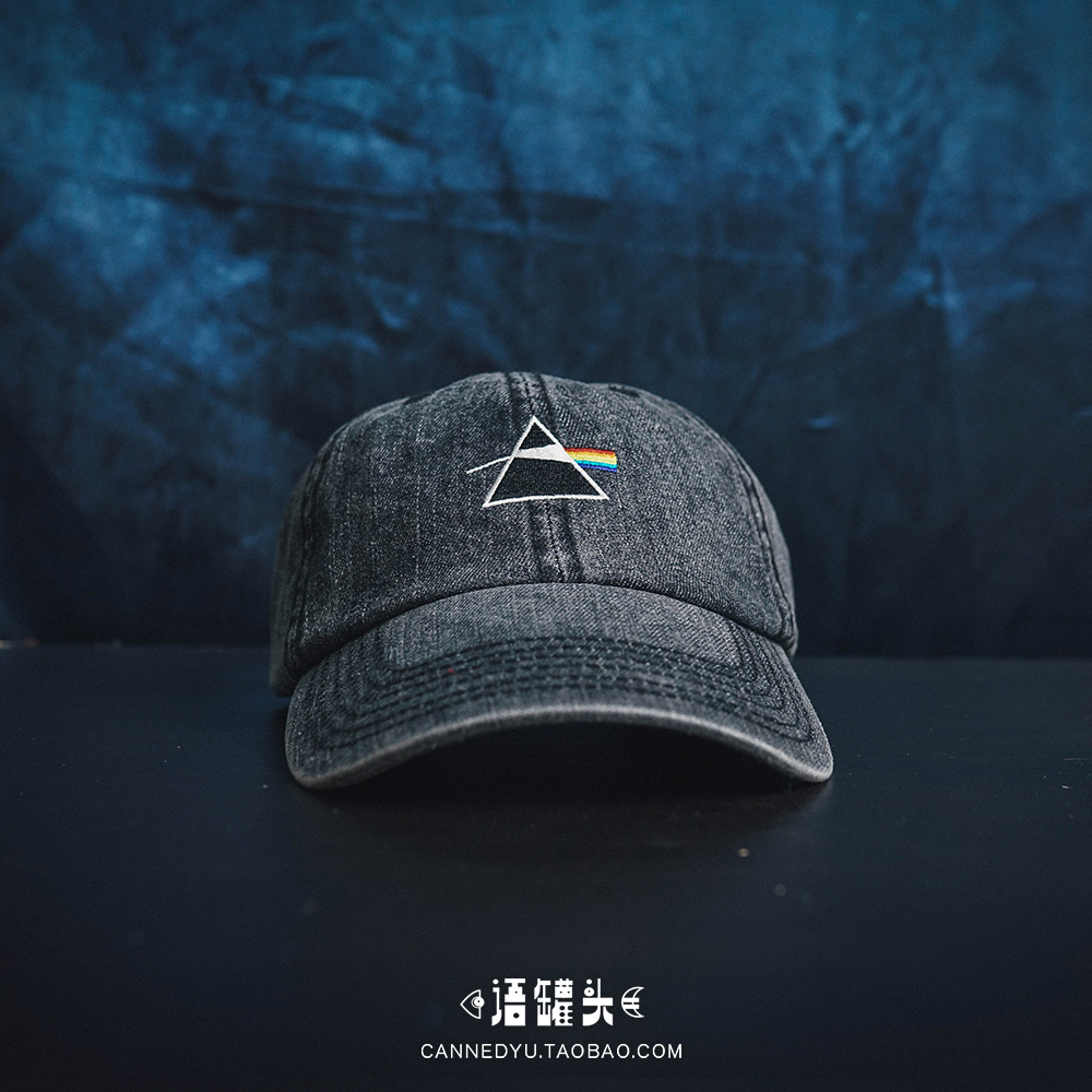 pinkfloyd头像,pinkfloydlogo pinkfloyd三棱镜彩虹badhat玻璃三角牛仔弯檐帽子