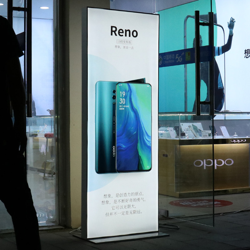 立式移动灯箱双面灯箱广告牌uv软膜定制led卡布落地式无边框户外