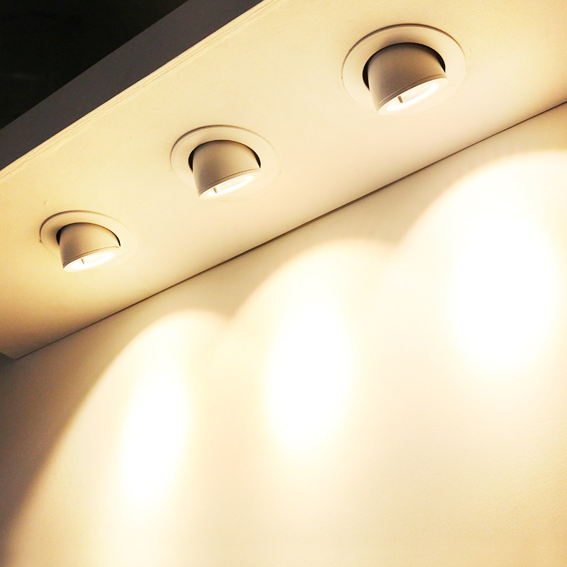 led射灯嵌入式天花花灯服装店cob象鼻灯展展厅射灯