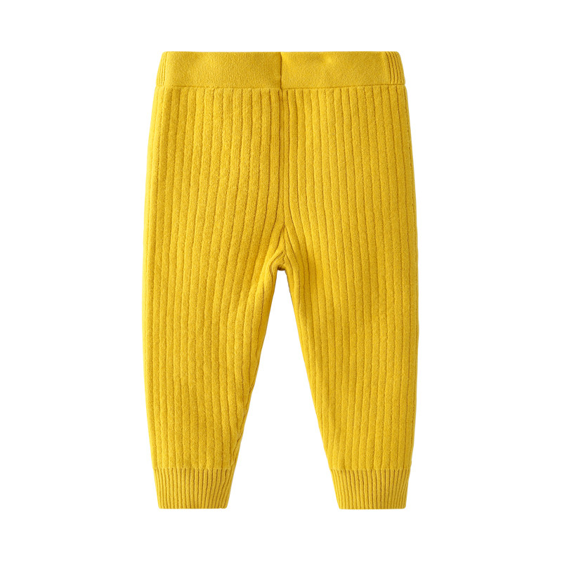 儿童毛线裤厚款女童打底针织毛裤婴儿宝宝秋装裤子