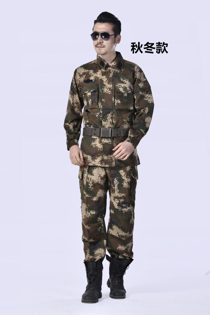 军装制服男士消防夏季迷彩服套装正品特种兵丛林16新式冬季作训服