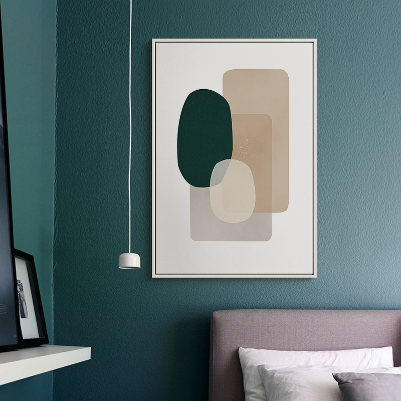美森简约抽象装饰画客厅沙发背景墙挂画餐厅壁画艺术画风景画北欧