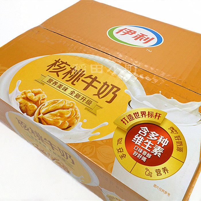 伊利16袋早餐清真袋装包纸枕硬无菌核桃190ml调制乳风味奶
