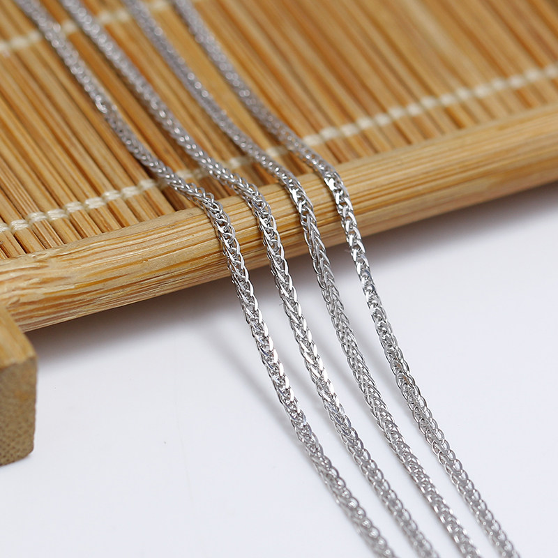 项链s925纯银肖邦心形70cm可调调节毛衣白金项坠