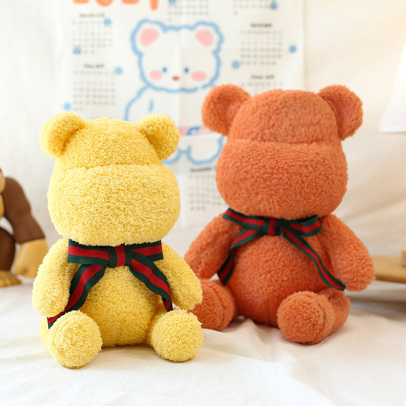 韩国小熊毛绒玩具公仔儿童可啃安抚抱抱熊布娃娃女孩毛绒布艺类玩具
