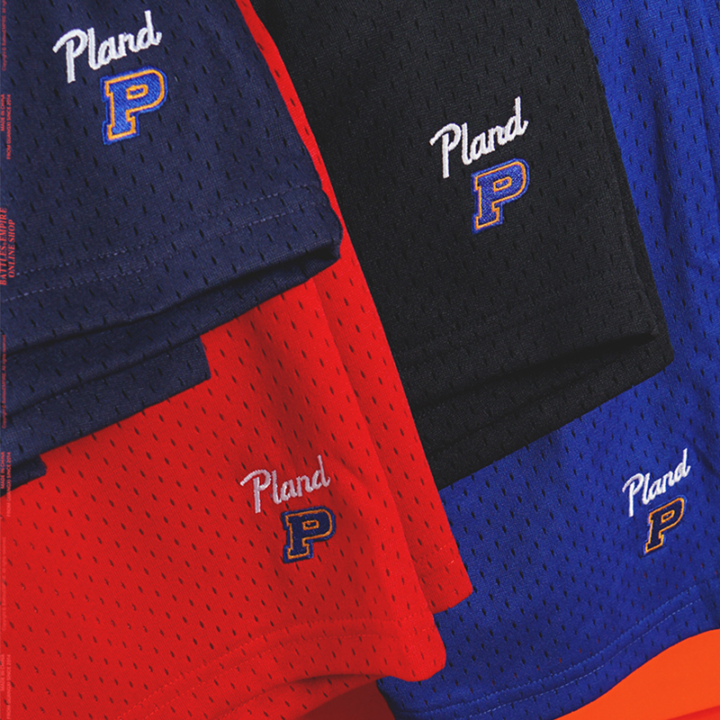 【潮WOO专属】Battles夏PlanD刺绣运动美式篮球短裤五分裤男宽松