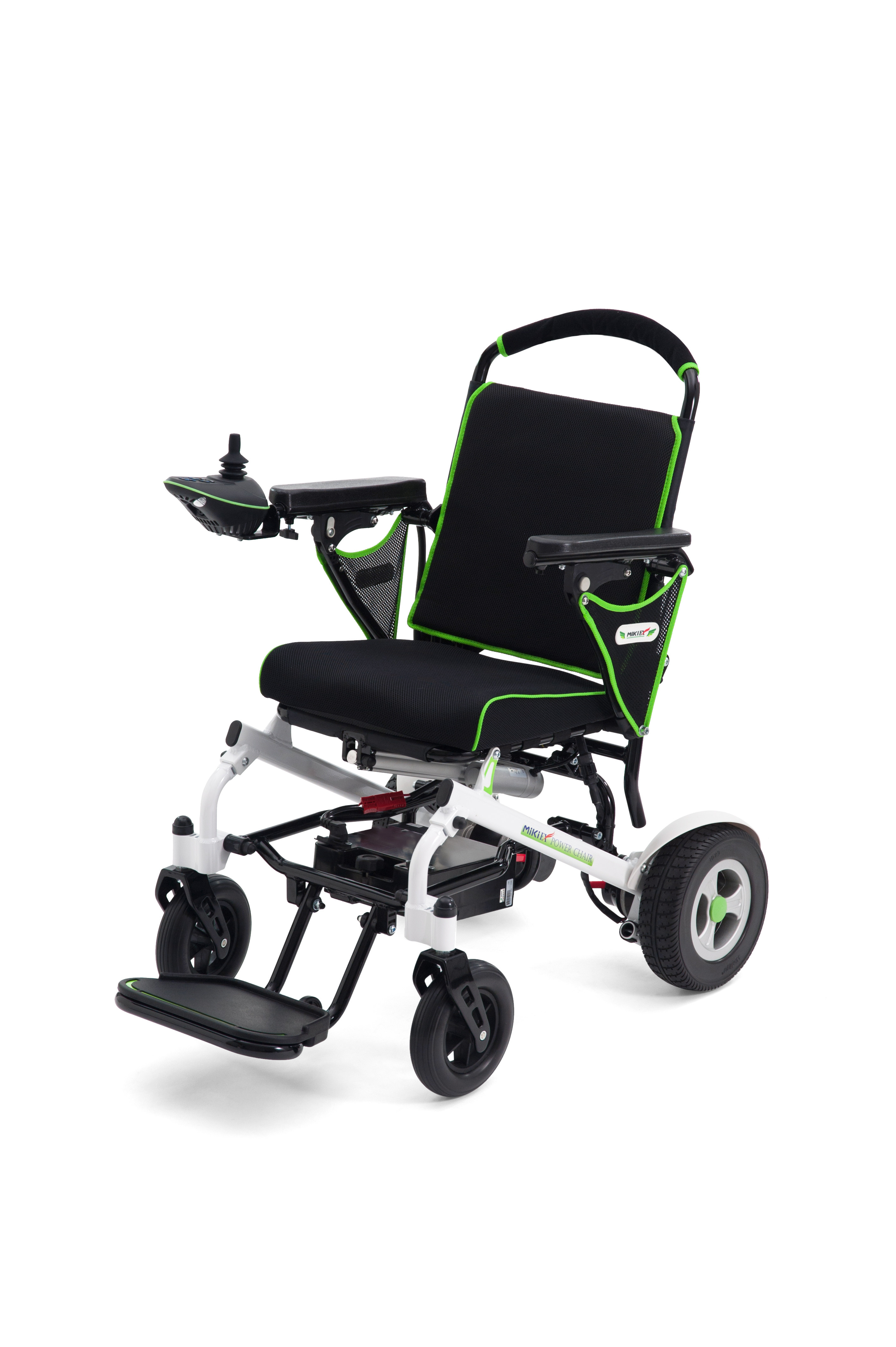 日本三贵miki电动轮椅车若jrwd602自动折叠轻便电动轮椅