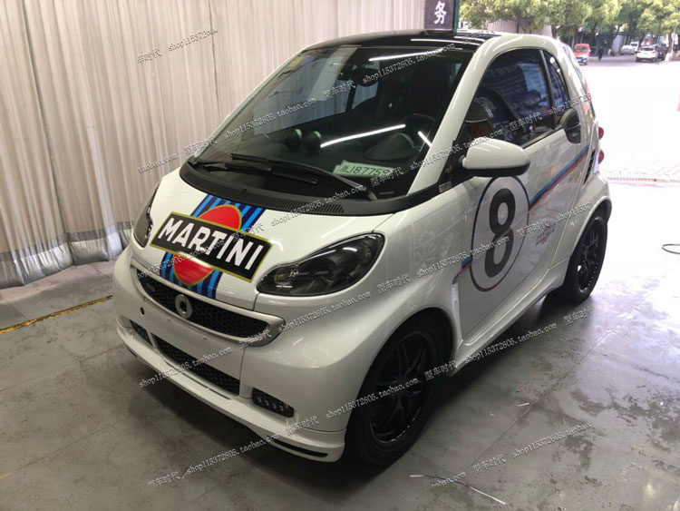 适用奔驰smart车贴斯玛特赛车身拉花汽车装饰贴