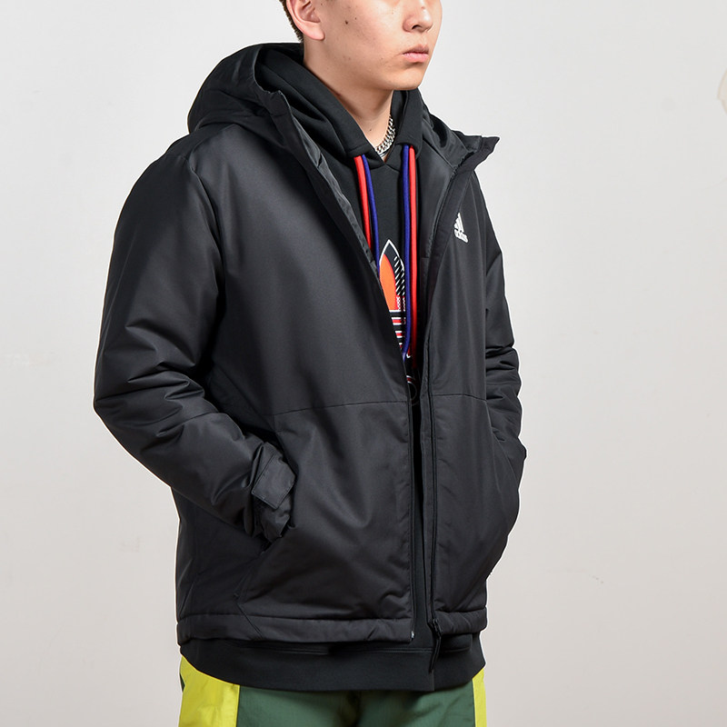 adidas阿迪达斯羽绒服三条杠彭于晏秋冬运动运动棉衣