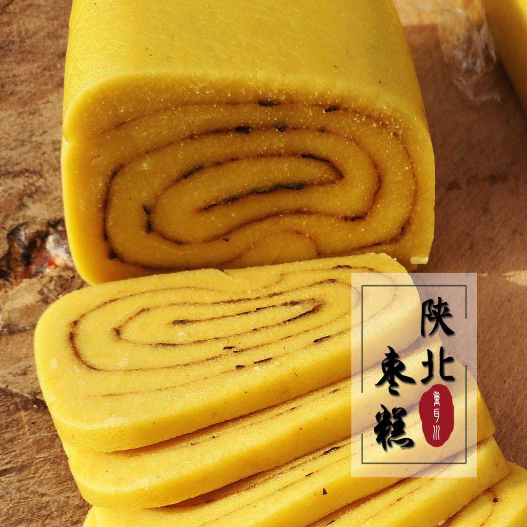 陕北黄米面素糕油炸年糕米面长油枣糕米糕黄米糕传统中式糕点