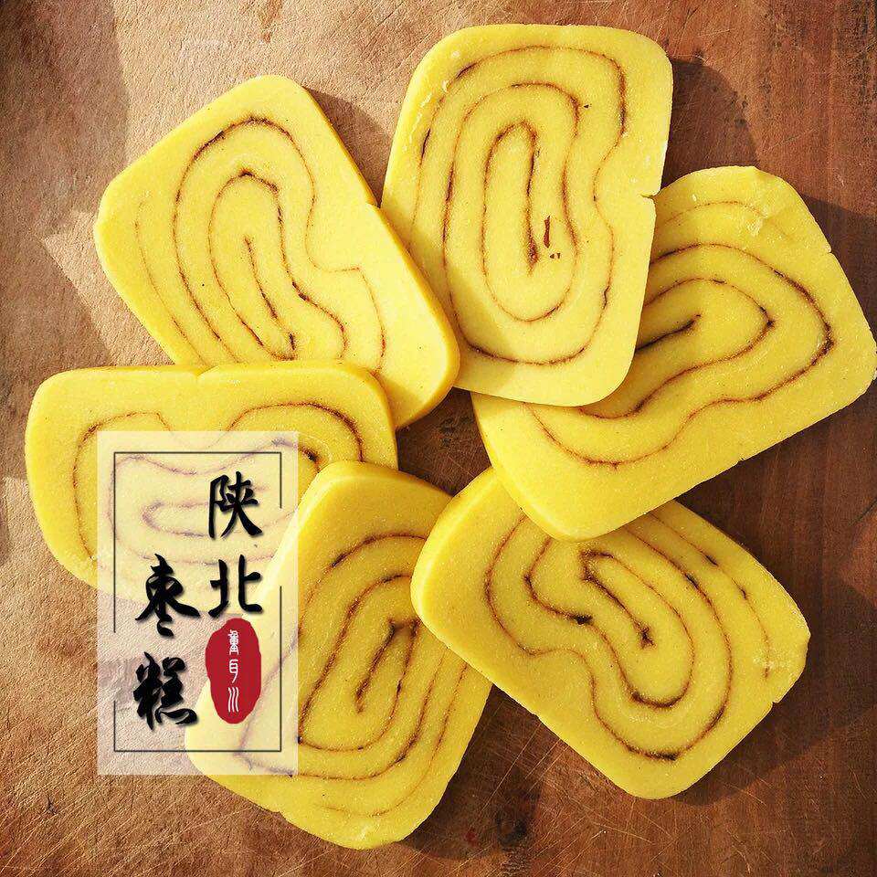 陕北黄米面素糕油炸年糕米面长油枣糕米糕黄米糕传统中式糕点