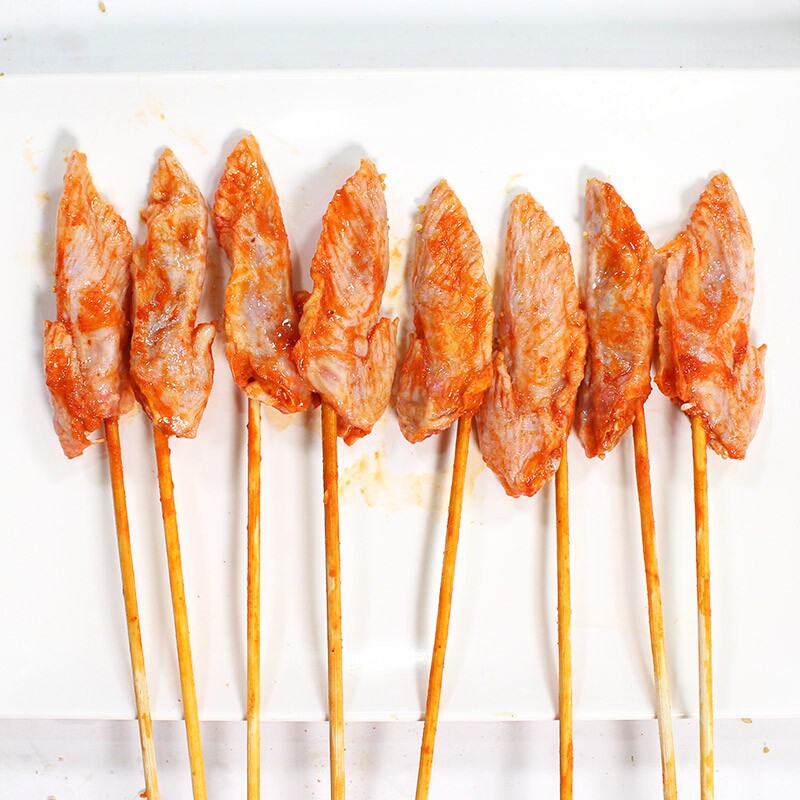 鸡翅翅尖串尖小串奥尔良香辣油炸烧烤食材包1000串生鸡翅