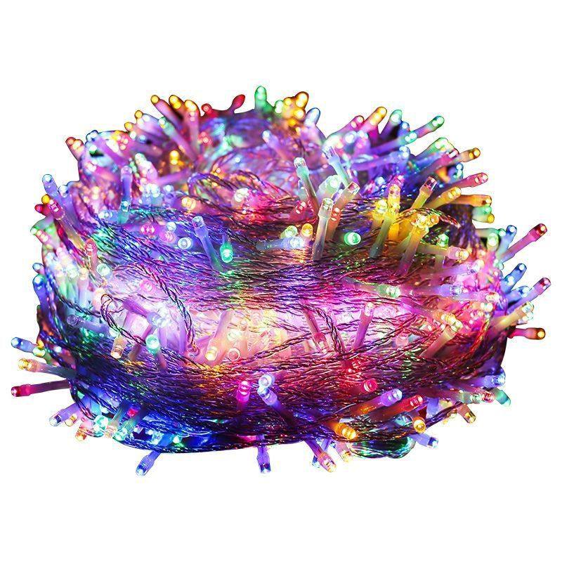 led七彩变色灯七色彩光灯户外装饰小彩灯闪灯串灯满天星高亮灯串