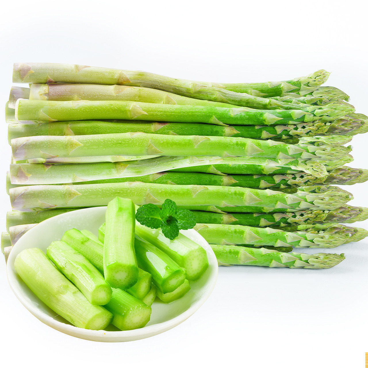 优选蔬菜五斤配送同城新鲜笋根绿笋龙须菜去白根芦笋