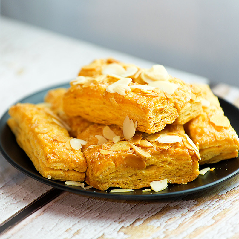 澳门手信永辉传统杏仁酥饼干中山特产手工办公零食送礼手信