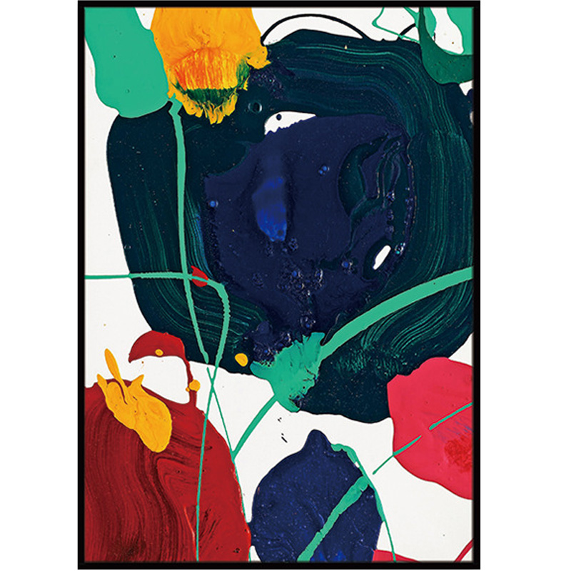 背景抽象油画入户玄关装饰画背景墙墙壁画艺术彩色现代装饰画