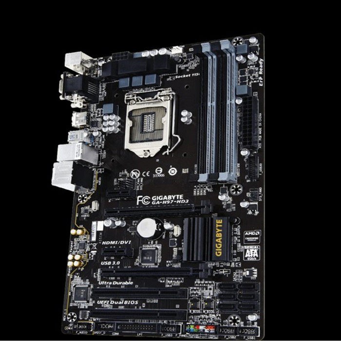 新包gigabyte技嘉ga-h97-hd31150主板ddr3豪华华大支持主板