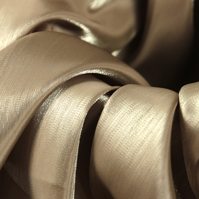 绸缎春夏高亮水晶缎布丝绸礼服婚纱光亮丝滑高垂度布料设计师面料