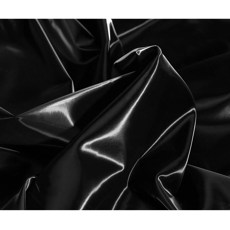 黑色镜面皮革面料耐磨柔软细腻光泽顺滑pu海绵垫