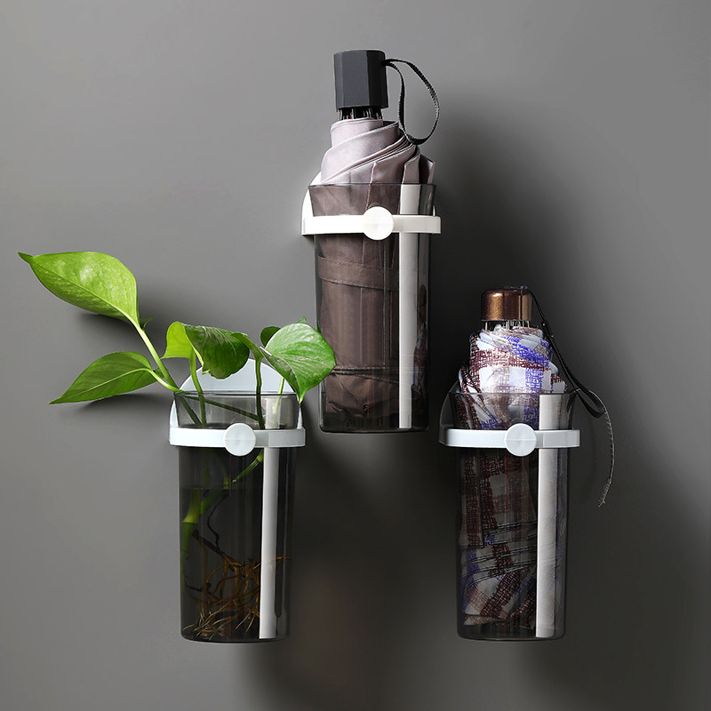 雨伞收纳壁挂雨遮置物架家用放伞架子神器门口家用雨伞架