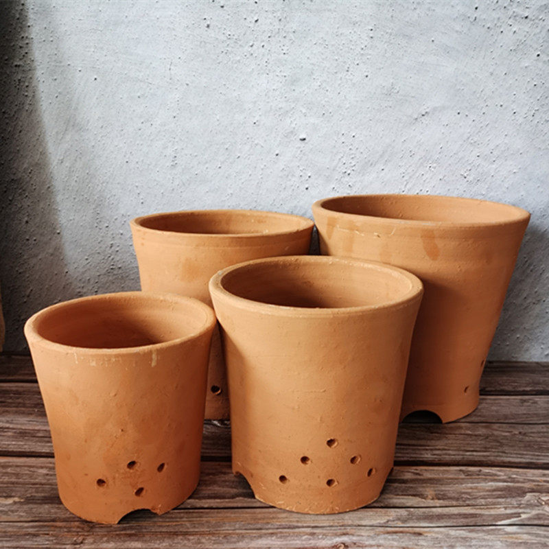 瓦盆花盆陶瓷兰花特大号老式陶土粗砂特价透气花盆