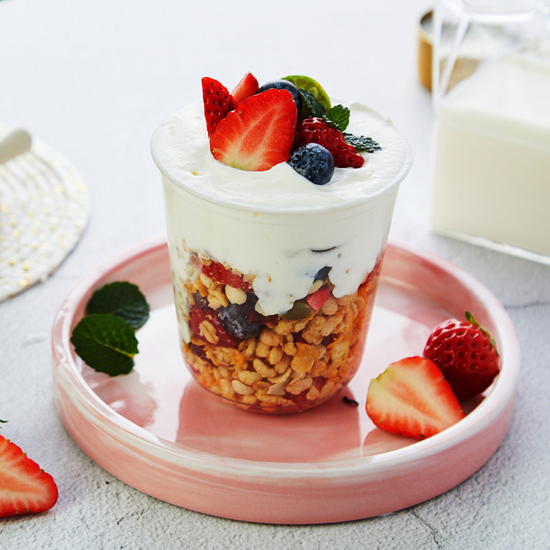 盾皇老酸奶水果捞沙拉专用配料800g 浓缩苹果乳味发酵奶茶店原料