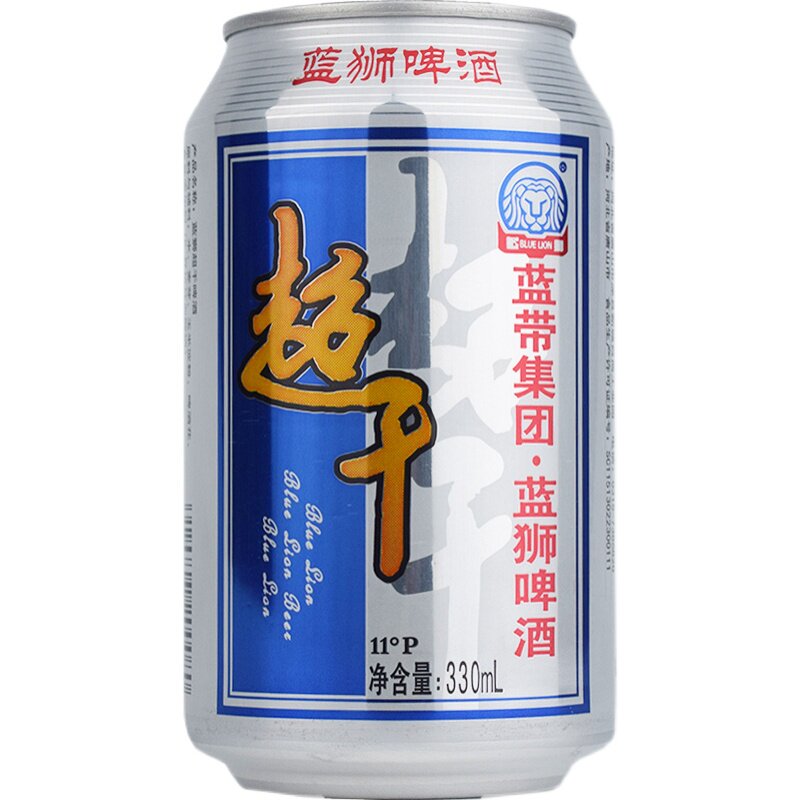 啤酒蓝带蓝狮超干11度黄熟聚会用餐助兴酒水啤酒