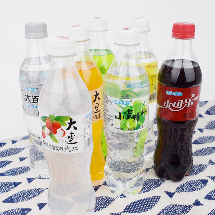 汽水大连依仑8瓶500ml饮料怀旧荔枝9瓶包邮碳酸饮料
